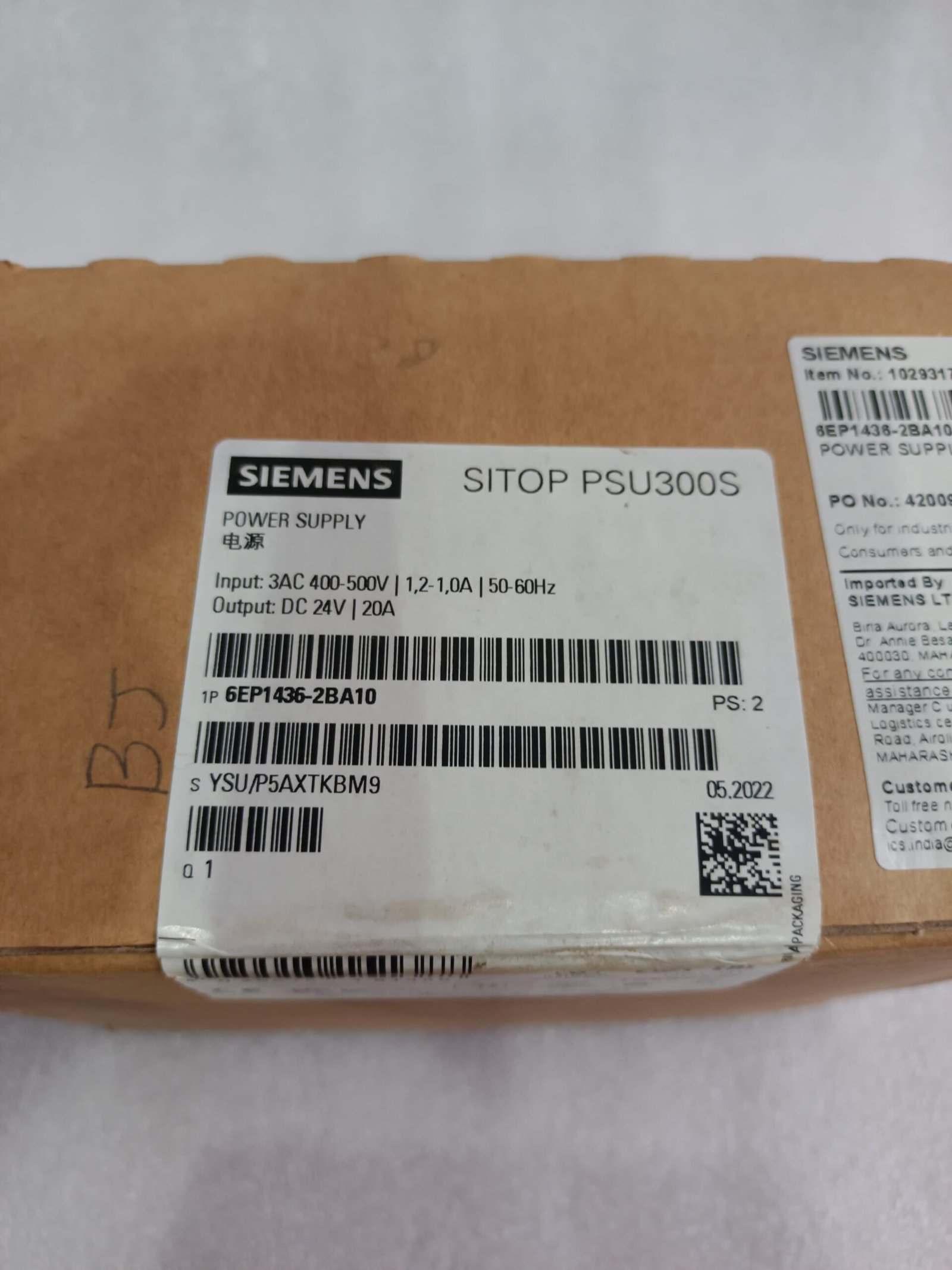 SIEMENS 6EP1436-2BA10 SIEMENS SITOP PSU300S 6EP14362BA10 NEW SMPS thumbnail 4