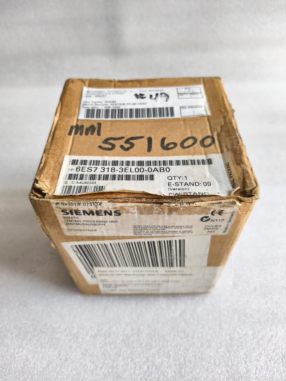 SIEMENS 6ES7318-3EL00-0AB0 SIEMENS 6ES73183EL000AB0 SIMATIC CENTRAL PROCESSING UNIT thumbnail 9