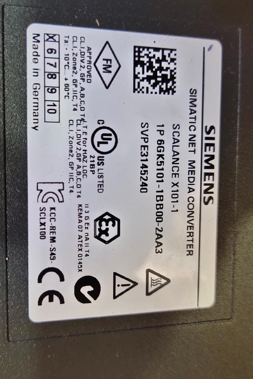 6GK5101-1BB00-2AA3  SIEMENS SIMATIC NET MEDIA CONVERTER SCALANCE X101-1 thumbnail 12