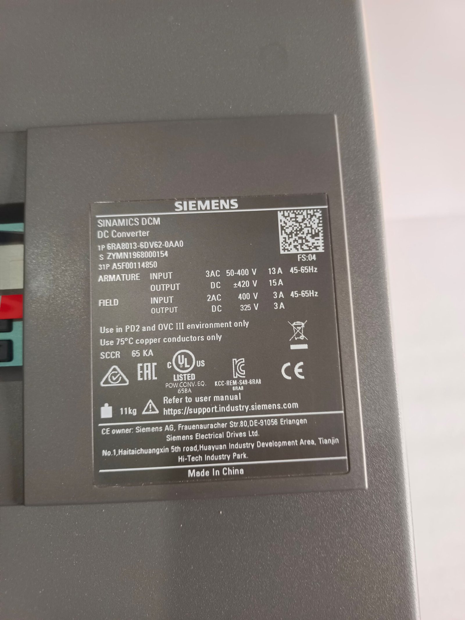 A06B-6096-H207 FANUC SERVO AMPLIFIER MODULE A06B6096H207 thumbnail 4623