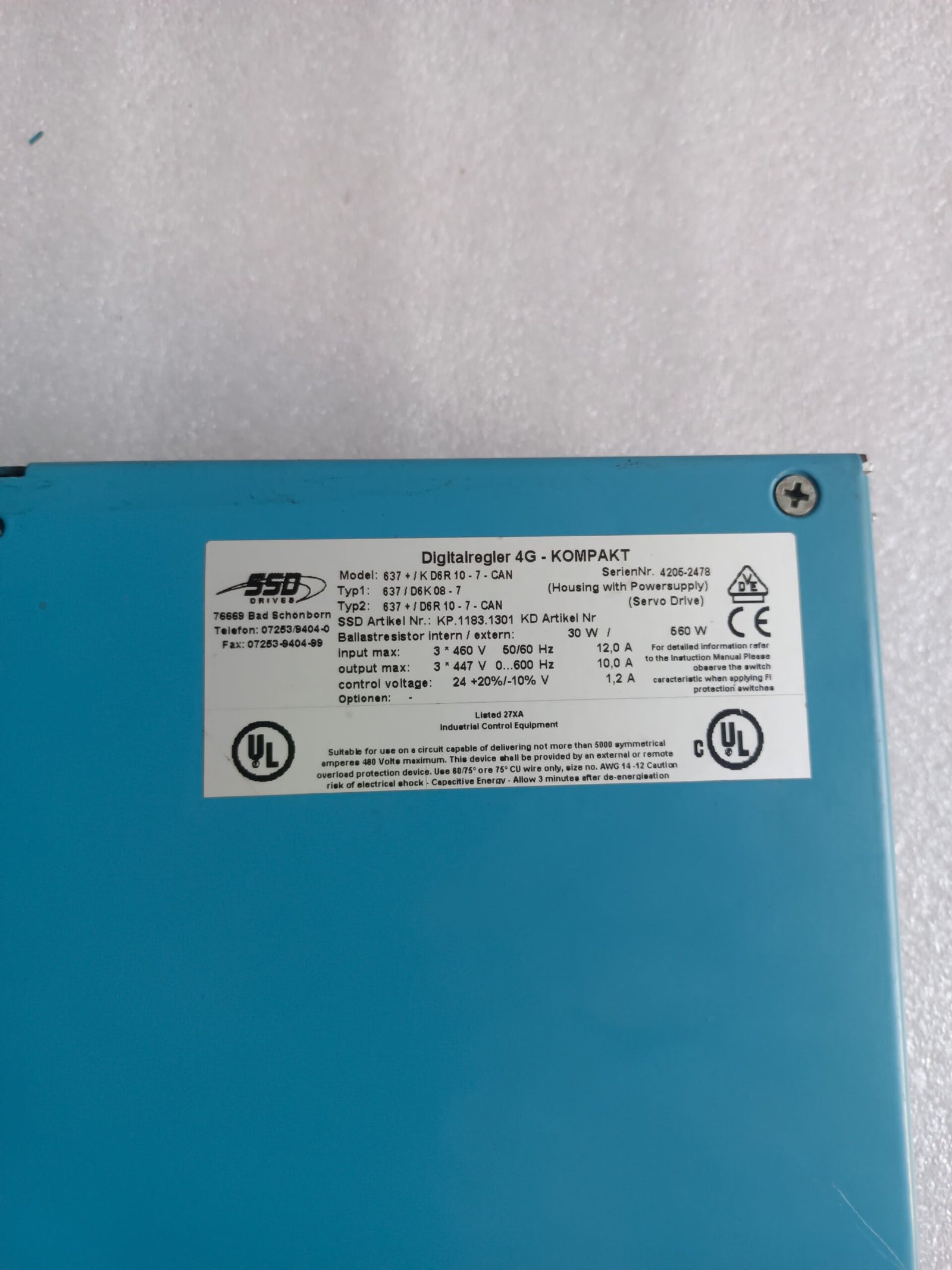 A06B-6096-H207 FANUC SERVO AMPLIFIER MODULE A06B6096H207 thumbnail 4538