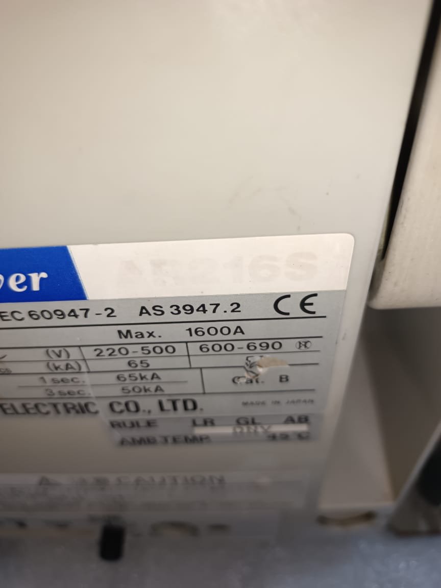 TERASAKI AR216S AIR CIRCUIT BREAKER TERASAKI TEMPOWER2 AR216S thumbnail 3