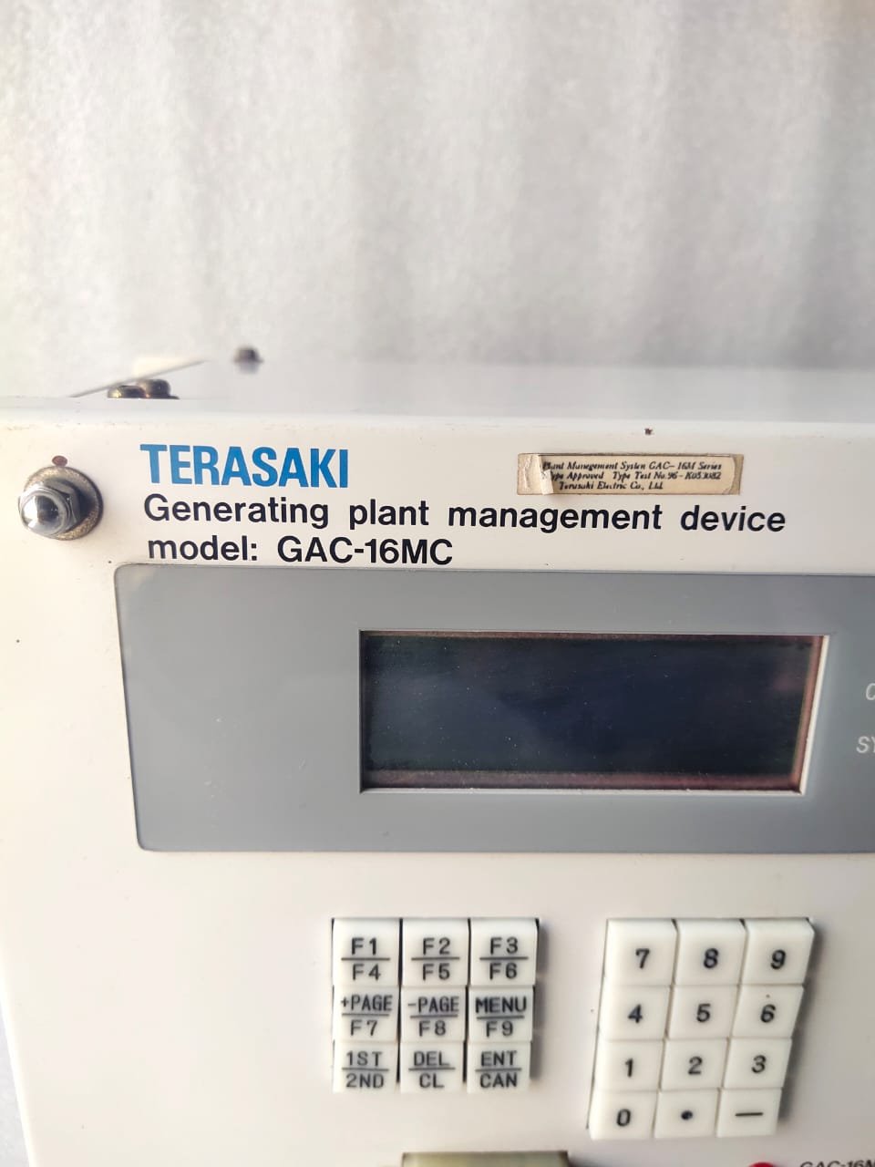TERASAKI GAC-16MC TERASAKI EIN-103 GENERATING PLANT MANAGEMENT DEVICE thumbnail 2