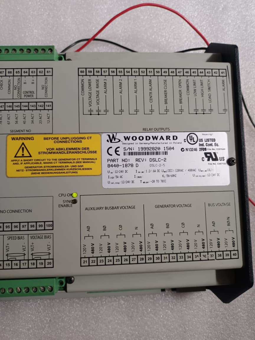 WOODWARD DSLC-2 WOODWARD 8440-1878 DIGITAL SYNCRONIZER LOAD CONTROL TESTED OK thumbnail 11