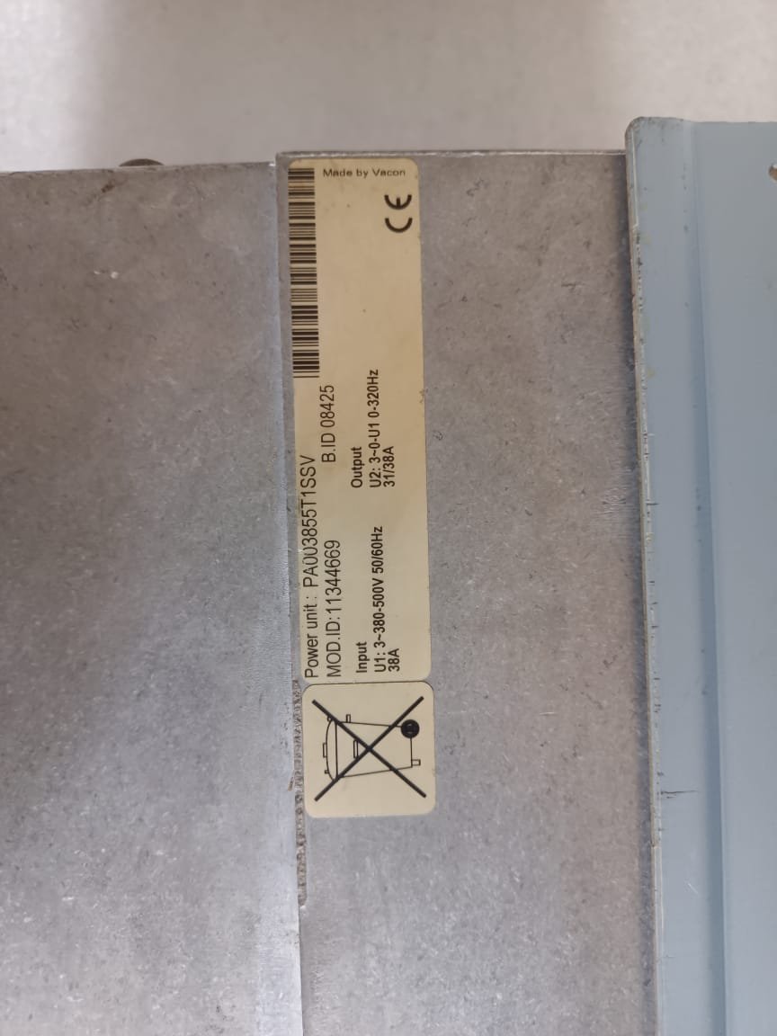 VACON PA003855T1SSV  VACON AC DRIVE 31/38A 3PHASE thumbnail 14