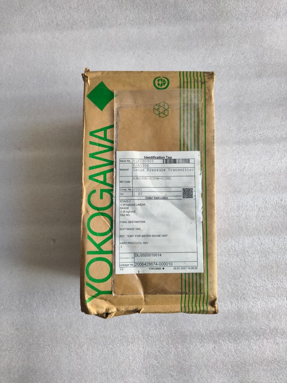 YOKOGAWA EJA530E-JCS4NH-012EL EJA530EJCS4NH012EL PRESSURE TRANSMITTER thumbnail 2