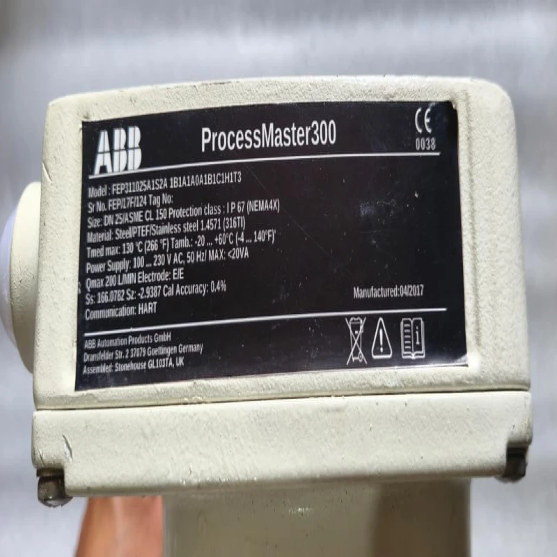ABB ProcessMaster 300 Electromagnetic Flowmeter FEP311025A1S2A1B1A1A0A1B1C1H1T3 | High-Accuracy Mag Flow Meter for Conductive Liquids thumbnail 8