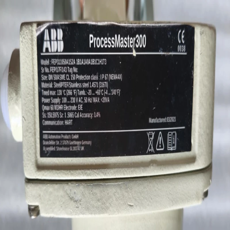 ABB ProcessMaster 300 Electromagnetic Flowmeter FEP311050A1S2A1B1A1A0A1B1C1H1T3 – DN50 (2 Inch) High-Accuracy Mag Flow Meter for Industrial Liquid Flow Measurement thumbnail 8