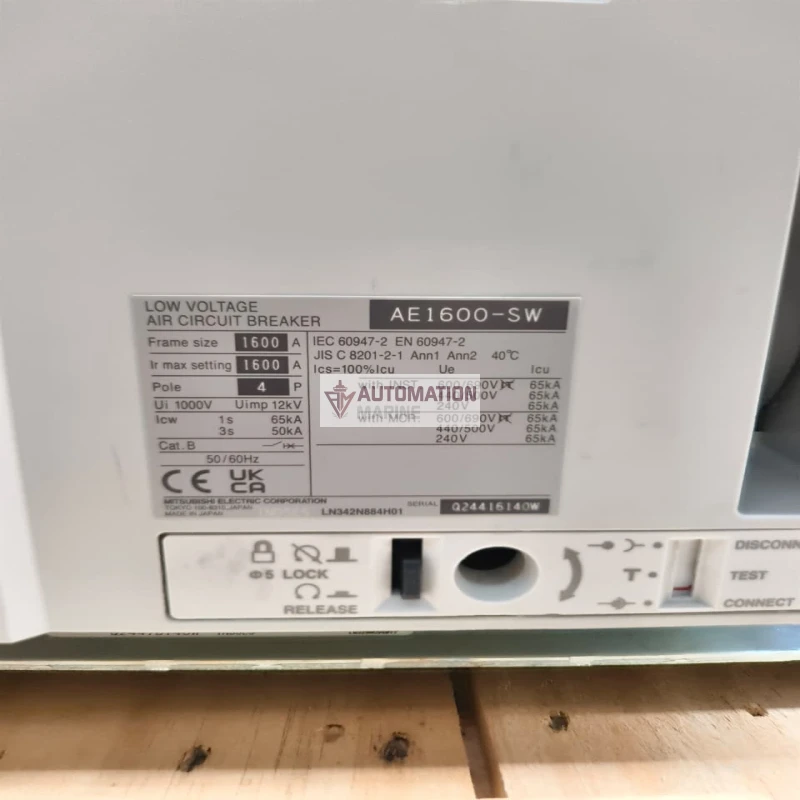 AE1600-SW 1600A 4 Pole Air Circuit Breaker ACB | 1000V | 65kA | Low Voltage Power Circuit Breaker thumbnail 7