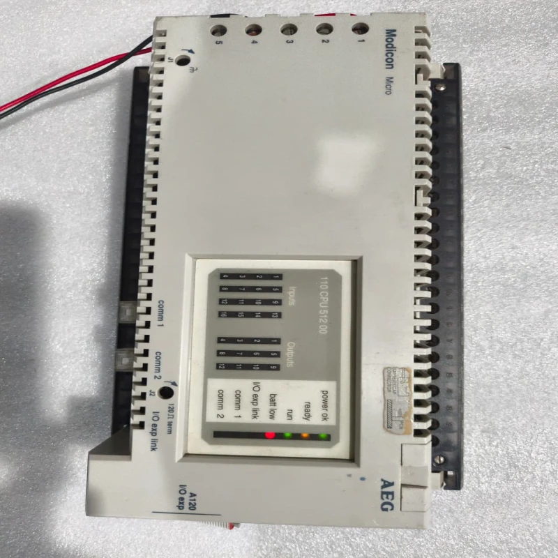AEG Modicon 110-CPU-512-00 Micro PLC CPU Controller 24V DC Input, 16 DI, 12 Relay DO thumbnail 8