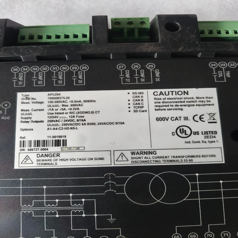 Aggreko APU200 / APU264 700008375.20 Advanced Protection Unit &amp;amp;amp; Digital Control Module | Genuine Generator Protection Controller thumbnail 12