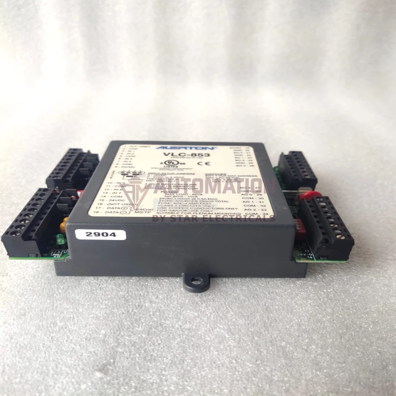 Alerton VLC-853 BACtalk VisualLogic BACnet MS/TP Field Controller – 8 Universal Inputs, 5 Binary Triac Outputs, 3 Analog Outputs, 24VAC thumbnail 5
