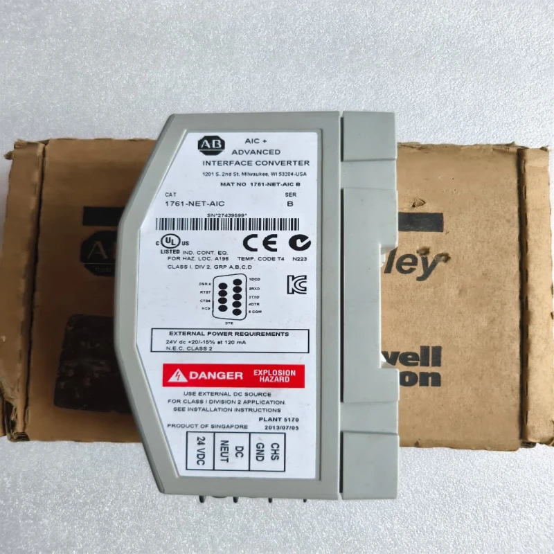 Allen-Bradley 1761-NET-AIC Advanced Interface Converter Module for DH-485 RS-232 And RS-485 Communication thumbnail 4