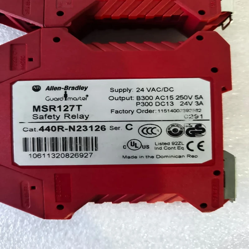Allen-Bradley Guardmaster MSR127T 440R-N23126 Series C Safety Relay | 24V AC/DC | 3 NO Safety Outputs | Fixed Screw Terminals thumbnail 5