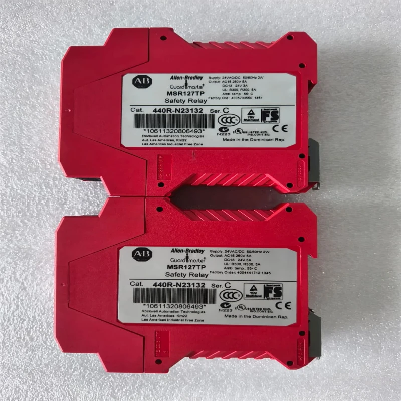 Allen-Bradley Guardmaster MSR127TP 440R-N23132 Safety Relay | 24V AC/DC Industrial Machine Safety Monitoring Relay | Series C thumbnail 2