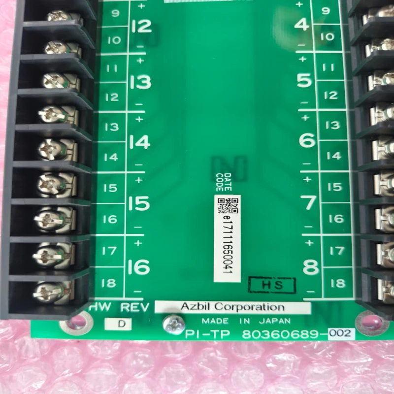Azbil HAS-RTP50 Pulse Input Remote Terminal Panel PI-TP 80360689-002, 8-Channel Industrial Automation Module thumbnail 9