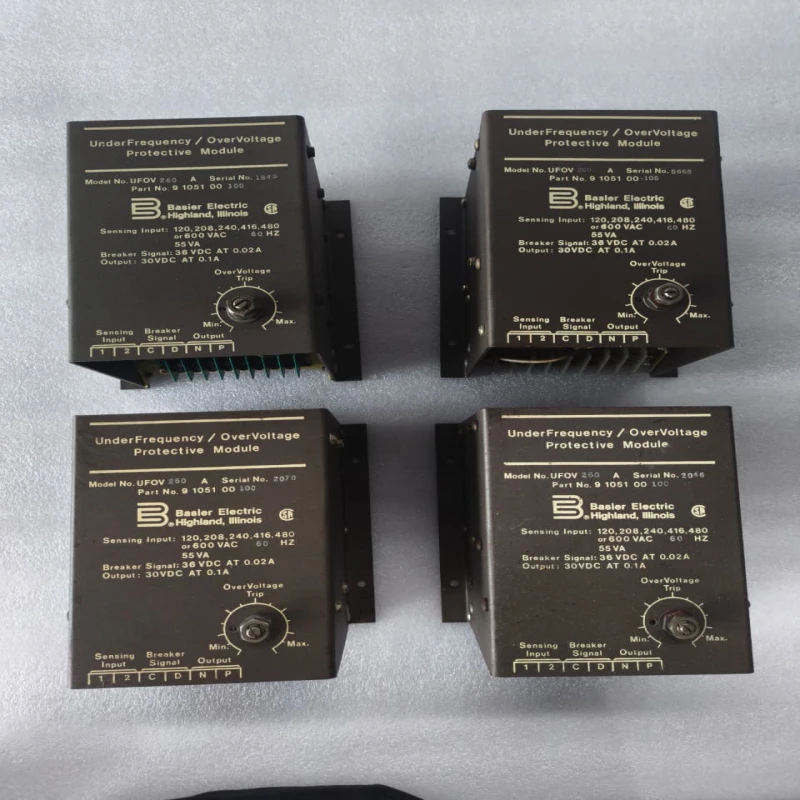 Basler Electric UFOV 260A Under Frequency / Over Voltage Protective Module | Part No. 9 1051 00 100 | Generator Protection Relay Module thumbnail 5