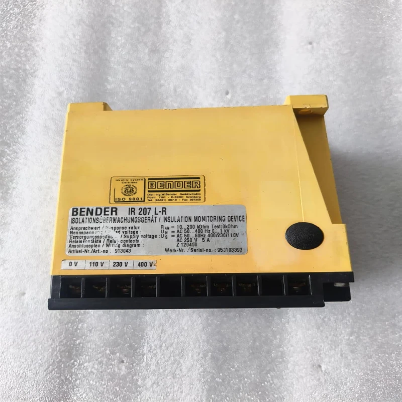 BENDER IR207L-R Insulation Monitoring Relay | Continuous Insulation Resistance Monitor for IT Power Systems thumbnail 6