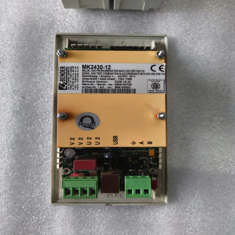 BENDER MK2430-12 Remote Alarm Indicator &amp;amp;amp; Test Unit | Medical IT System Alarm Panel | AC/DC 24V | Part No. B95100002 thumbnail 6