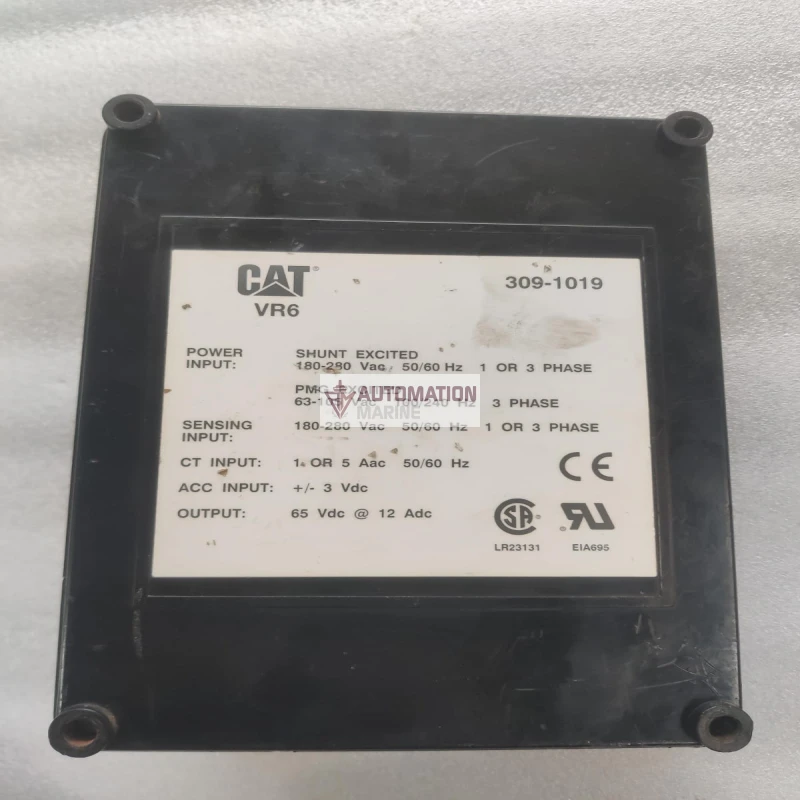 Caterpillar CAT VR6 309-1019 Automatic Voltage Regulator (AVR) – 65 VDC, 12 ADC thumbnail 2