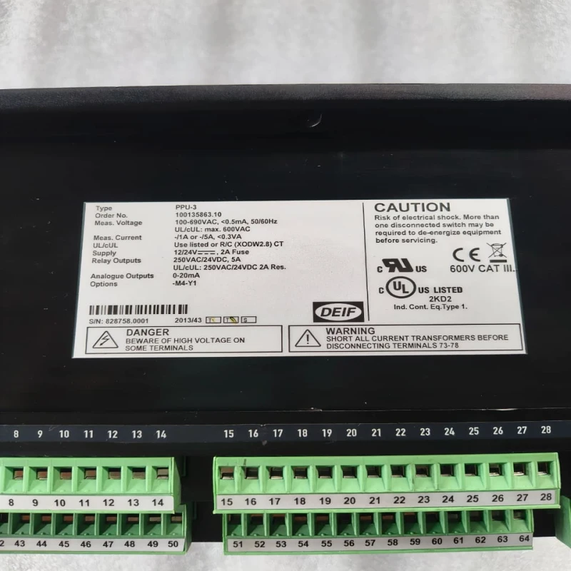 DEIF PPU-3 100135863.10 Paralleling and Protection Unit | Generator Synchronizing &amp;amp; Genset Controller thumbnail 8