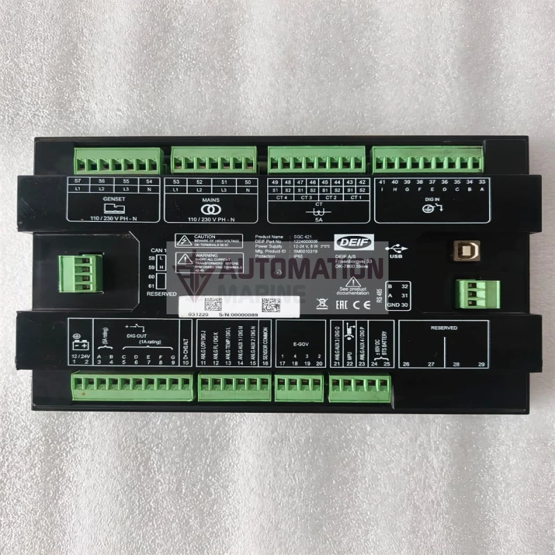 DEIF SGC 421 Single Genset Controller – Advanced AMF Control Module with Integrated Electronic Governing 1224000005 thumbnail 2