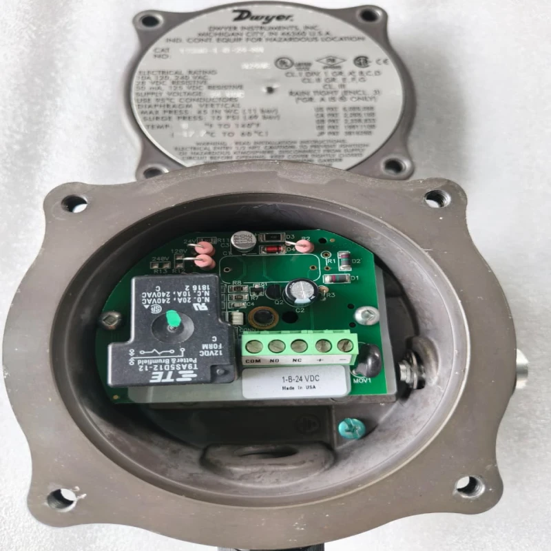 Dwyer Series 1950G-1-B-24-NA Differential Pressure Switch | Adjustable Air &amp;amp; Gas Pressure Control | Industrial Pressure Monitoring thumbnail 6