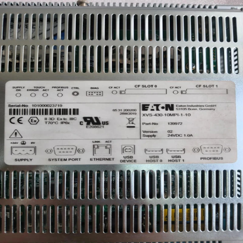 Eaton XVS-430-10MPI-1-10 HMI Operator Panel | 10.4" TFT Color Touch Screen with MPI/Profibus Interface thumbnail 7