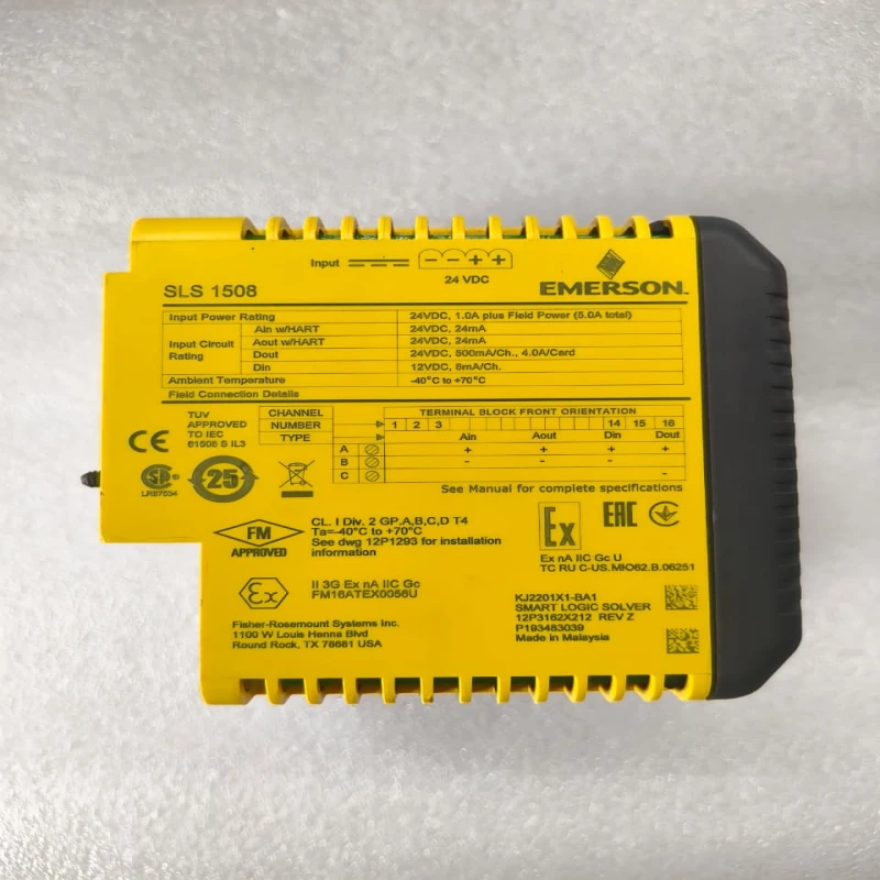EMERSON KJ2201X1-BA1 SLS 1508 DeltaV SIS Smart Logic Solver | 24 VDC Safety Logic Solver thumbnail 7