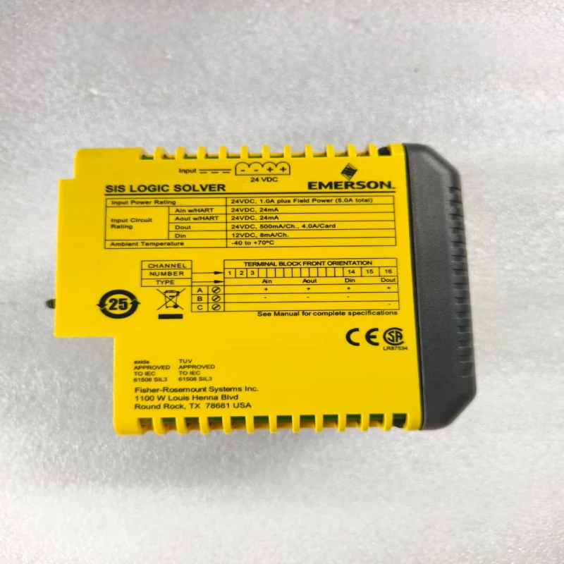 Emerson KJ2201X1-PW1 SIS Logic Solver | DeltaV Ovation Safety Instrumented System Controller | 24VDC thumbnail 5