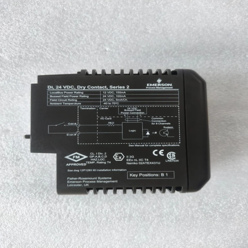 EMERSON KJ3201X1-BA1 DeltaV Series 2 Discrete Input Module, 8-Channel, 24 VDC Dry Contact DI Card thumbnail 5