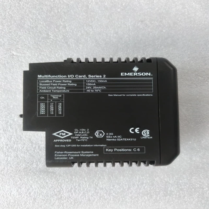 EMERSON KJ3212X1-BA1 DeltaV Series 2 Multifunction I/O Card | 4-Channel Pulse/Frequency Input Module thumbnail 5