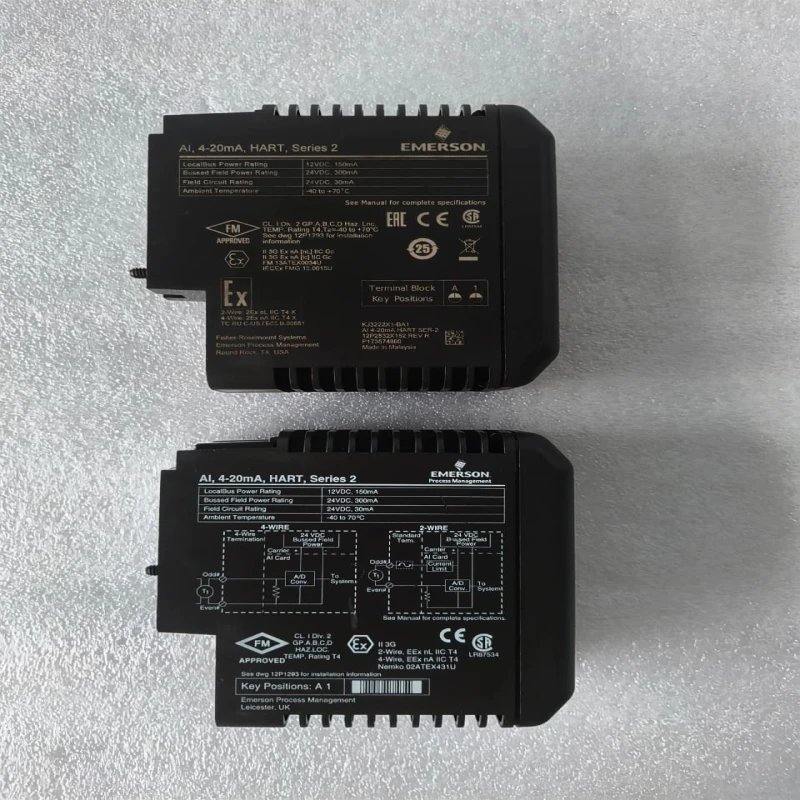 EMERSON KJ3222X1-BA1 DeltaV Series 2 Analog Input Module, 8-Channel, 4-20mA HART, Redundant AI Card thumbnail 3