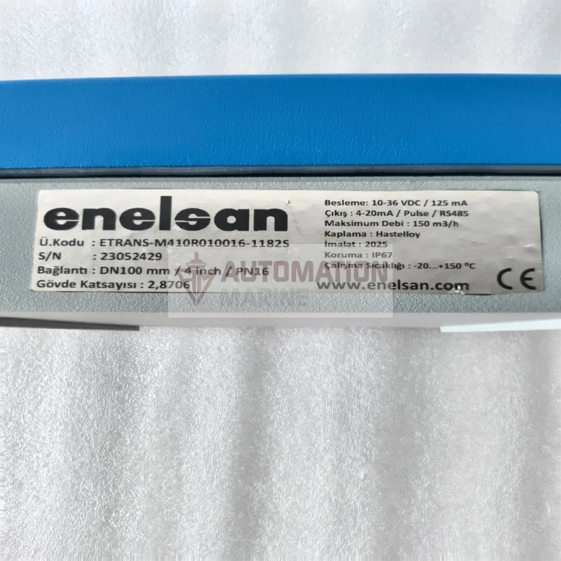Enelsan ETRANS-M410 Electromagnetic Flowmeter DN100 / 4 Inch / PN16 | Industrial Magnetic Flow Meter M410R010016-1182S thumbnail 10