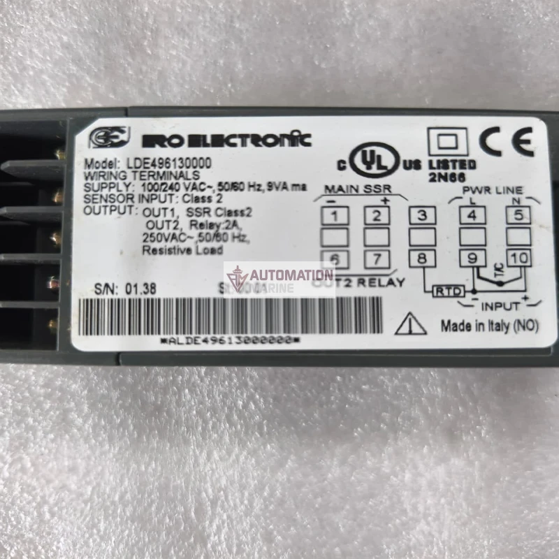ERO Electronic LDE496130000 Temperature Controller 100/240VAC, RTD Input, SSR Output + 2A Relay Output thumbnail 12