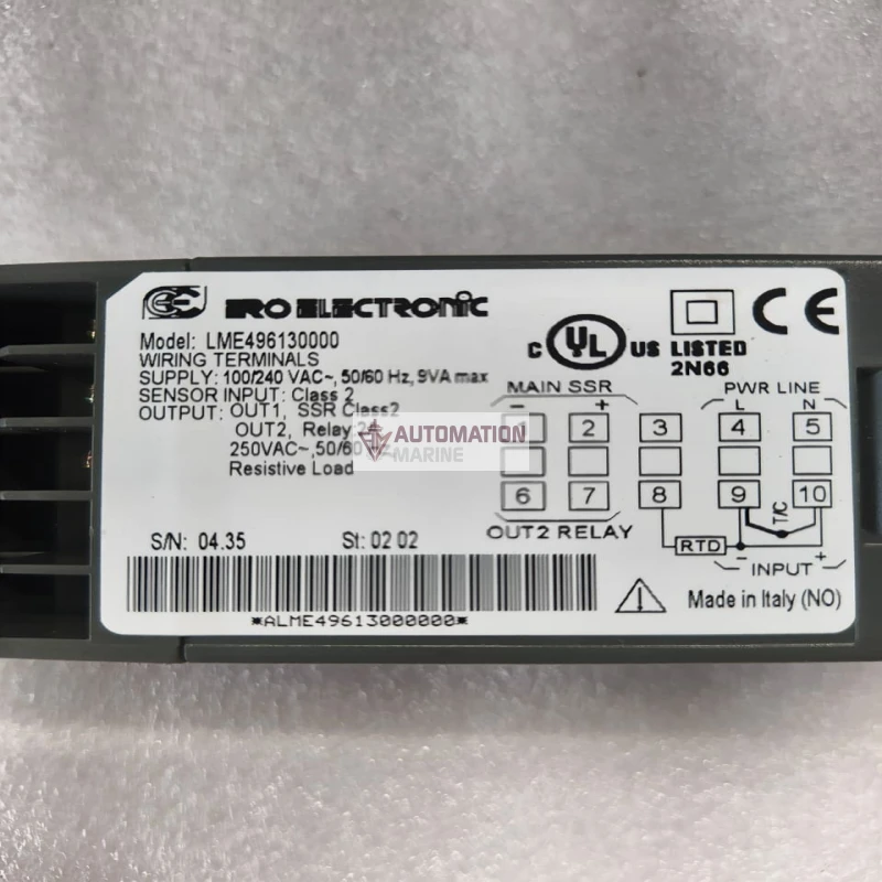 ERO Electronic LME496130000 Temperature Controller – 100/240 VAC, RTD/Thermocouple Input, SSR + Relay Output thumbnail 7