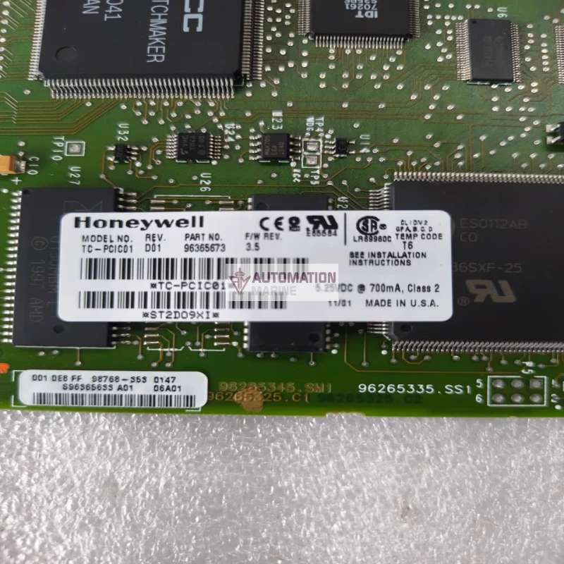 Honeywell TC-PCIC01 ControlNet PCI Interface Card, Part No. 96365673, Firmware Rev. 3.5, 5.25VDC @ 700mA thumbnail 5