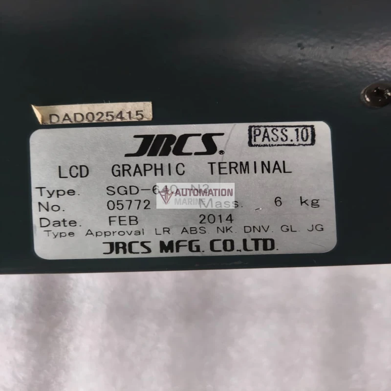 JRCS SGD-640-N3 LCD Graphic Terminal HMI | Marine Alarm And Monitoring Display | JRC thumbnail 6