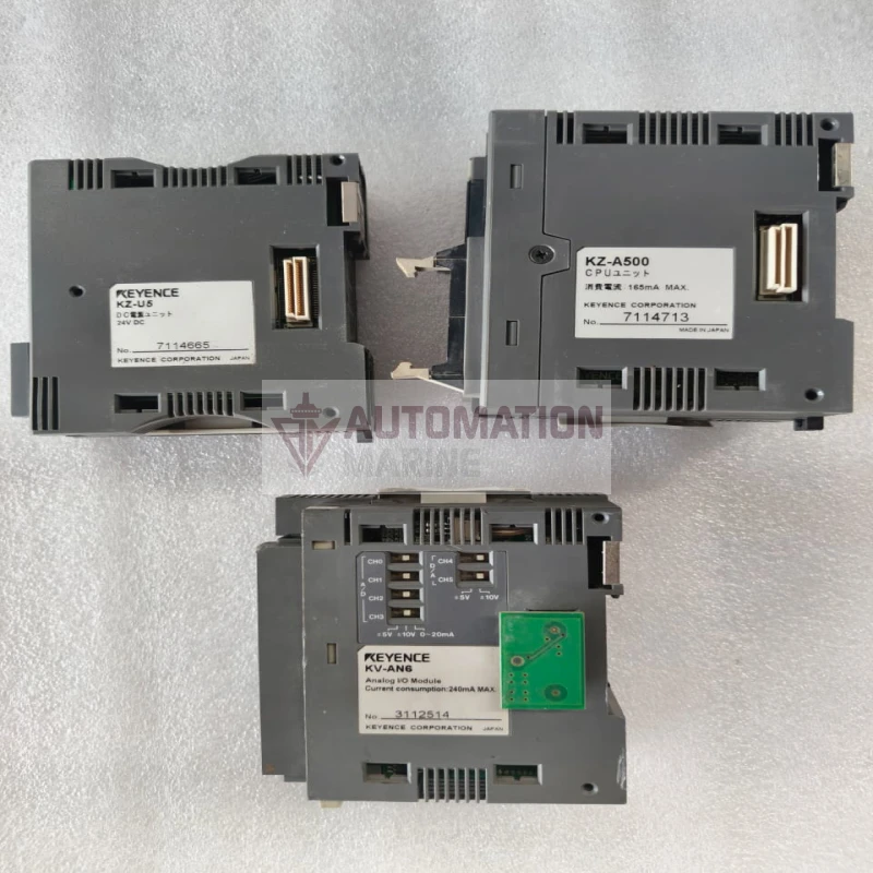 Keyence PLC Module Bundle – KZ-A500 CPU Unit, KZ-U5 DC Power Supply KV-AN6 Analog I/O Expansion Module thumbnail 4