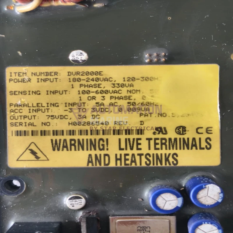 Marathon DVR2000E Digital Automatic Voltage Regulator (AVR) – 180-240VAC, 330VA, 75VDC 3A for Brushless AC Generators thumbnail 7