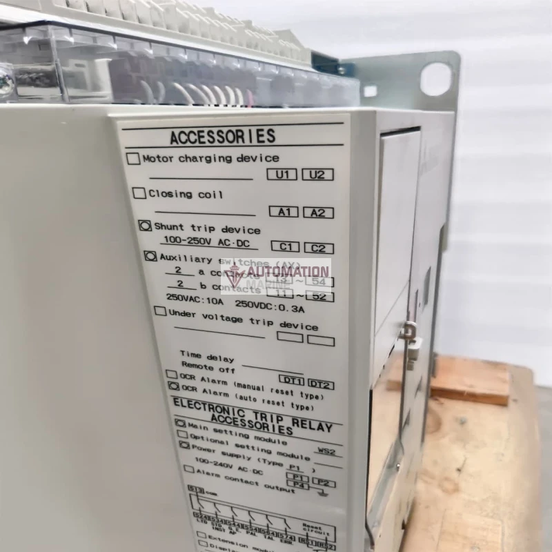 Mitsubishi AE4000-SWA 4000A 4 Pole Air Circuit Breaker (ACB) – Low Voltage Drawout ACB, 600/690V, 75kA thumbnail 9