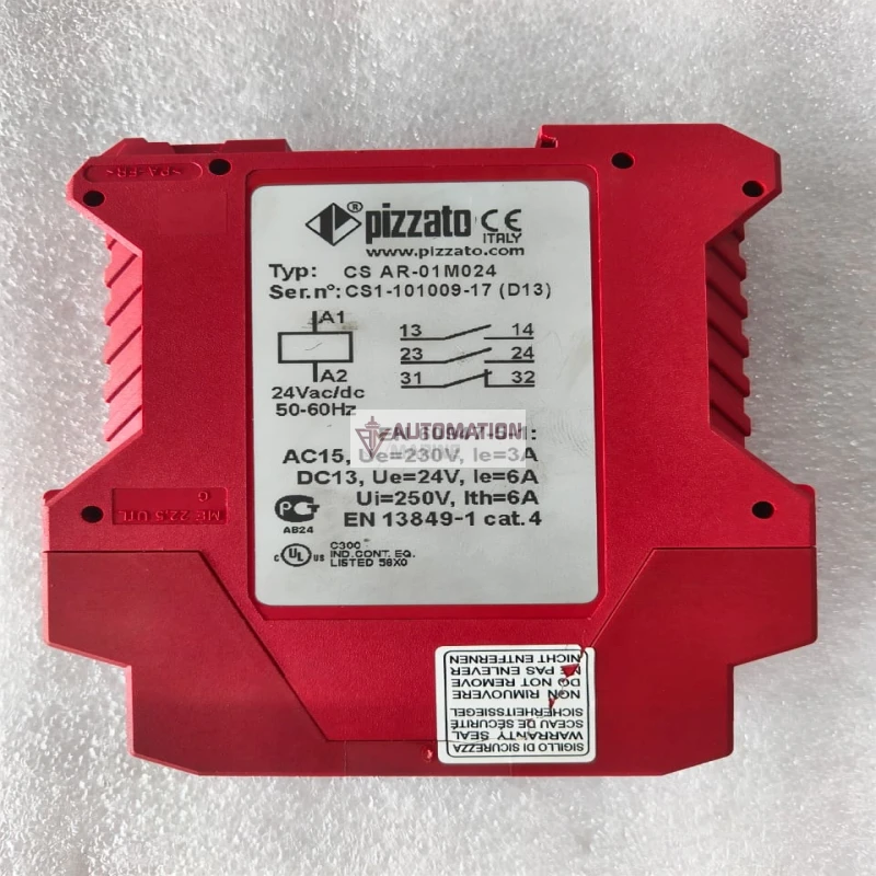 Pizzato CS AR-01M024 Safety Relay Module 2NO+1NC Category 4, 24VAC/DC, PL e, SIL 3 thumbnail 7