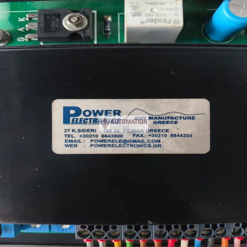 Power Electronics SE-4E15 Automatic Voltage Regulator (AVR) – 3-Phase, 20A Continuous, 350–500V AC Sensing, 0–120V DC Output thumbnail 6