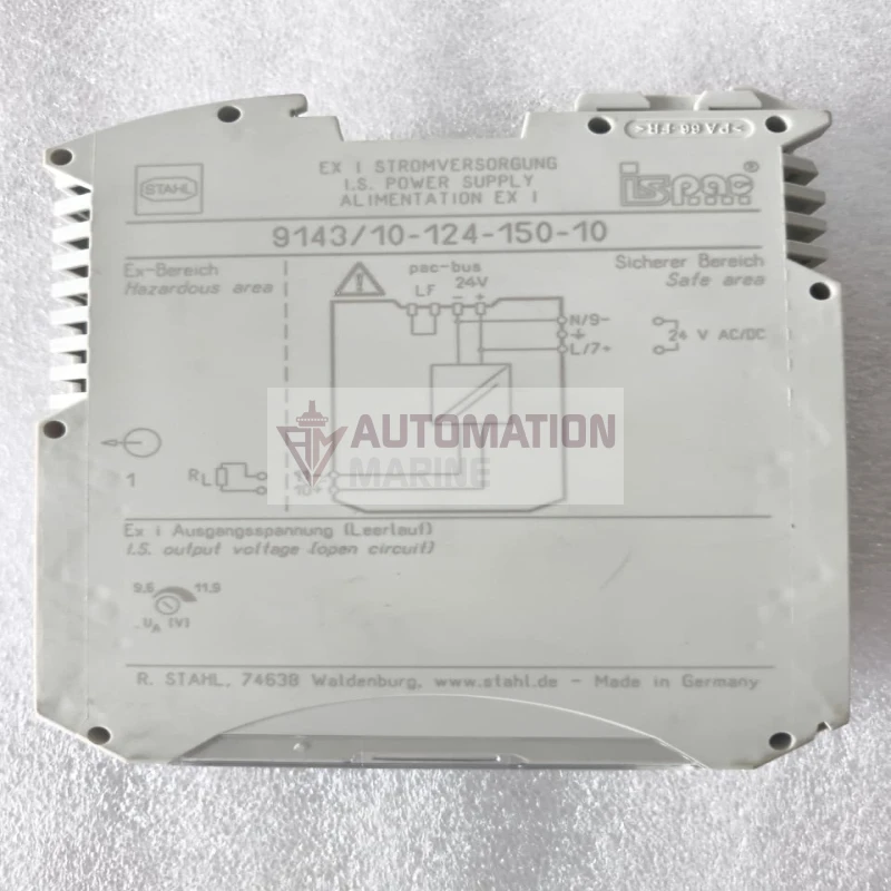 R. STAHL 9143/10-124-150-10 Ex i Power Supply | ISpac Intrinsically Safe Power Supply | 24V AC/DC, 150mA thumbnail 10