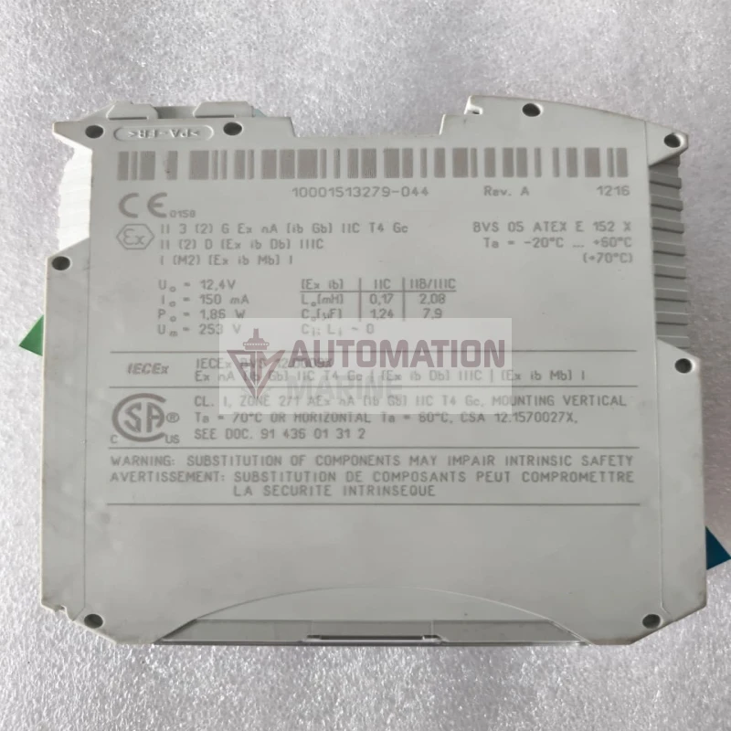 R. STAHL 9143/10-124-150-10 Ex i Power Supply | ISpac Intrinsically Safe Power Supply | 24V AC/DC, 150mA thumbnail 12