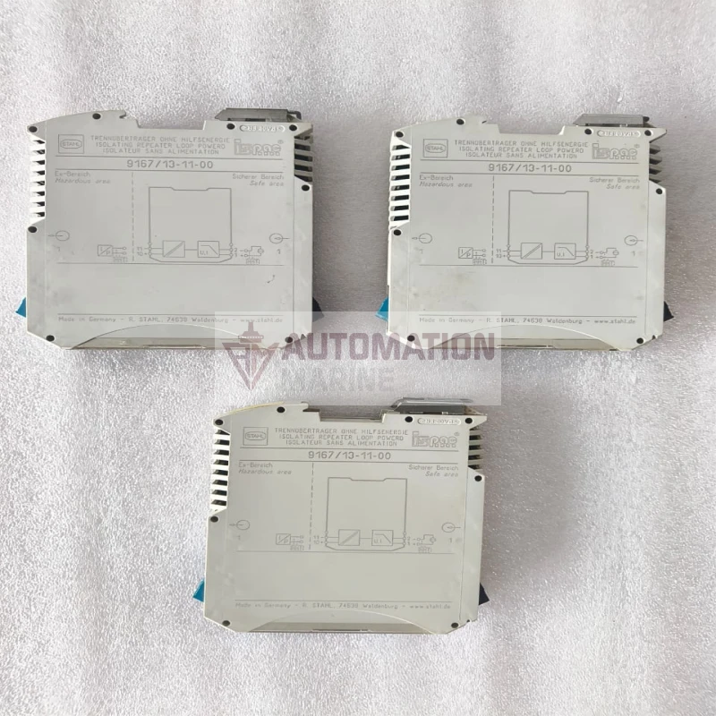R. STAHL 9167/13-11-00 ISOLATING REPEATER – Loop-Powered Ex i Signal Isolator, 1-Channel, 25V, 99mA thumbnail 2