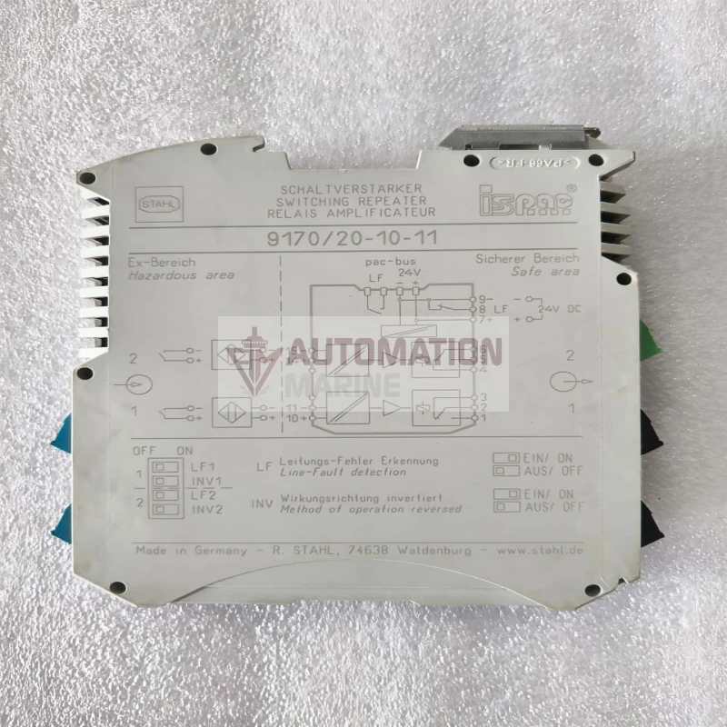 R. STAHL ISpac 9170/20-10-11 Ex i Switching Repeater – 2-Channel Galvanic Isolation Switching Amplifier for Hazardous Areas thumbnail 4