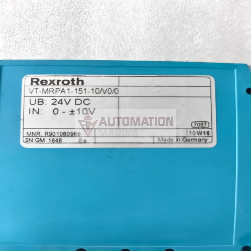 Rexroth VT-MRPA1-151-10/V0/0 Valve Amplifier Module (MNR: R901080966) – 24V DC Proportional Valve Controller thumbnail 8