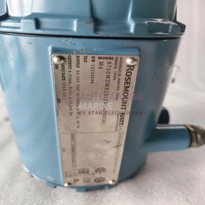 Rosemount 8750W Magnetic Flowmeter Transmitter, Model 8750WDMR1A1FNSA040SA1, 90–250 VAC, 4–20 mA And Pulse Output thumbnail 6