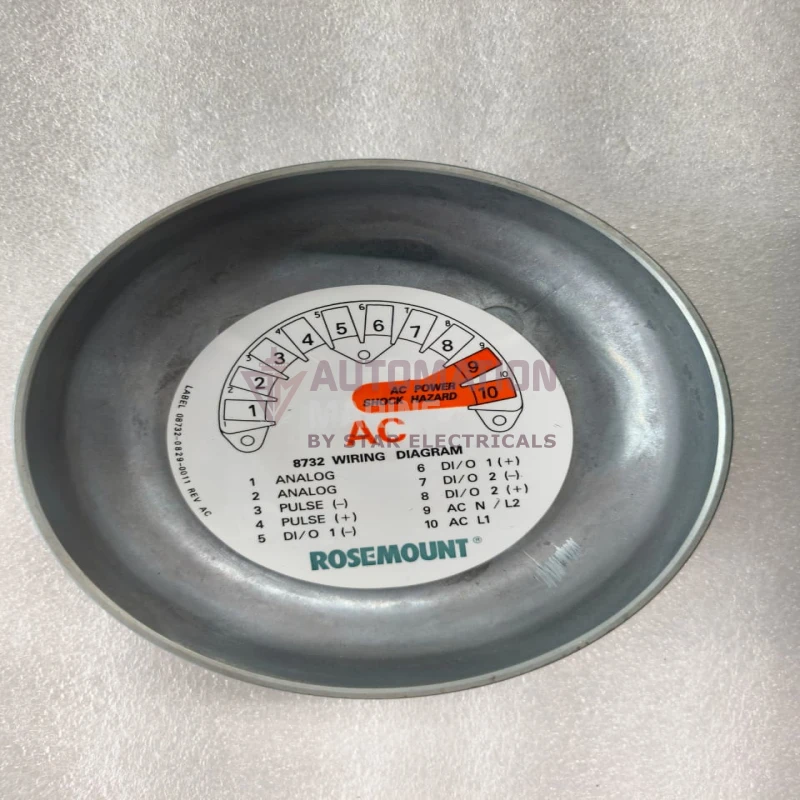 Rosemount 8750W Magnetic Flowmeter Transmitter, Model 8750WDMR1A1FNSA040SA1, 90–250 VAC, 4–20 mA And Pulse Output thumbnail 9